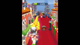 Talking Tom Gold Run Snowman Tom Surfing On Red Venice Canals Funny Race Android Gameplay #Shorts
