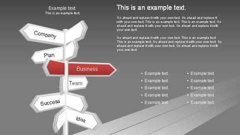 Road Pointers for PowerPoint by PoweredTemplate.com
