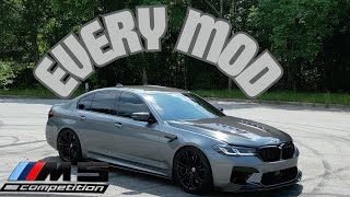 EVERY MOD IVE DONE TO MY 2023 F90 M5 COMP!