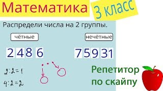 Репетитор по скайпу Математика 3 класс Четные и нечетные числа Репетитор по скайпу Математика 3 класс Четные и нечетные числа