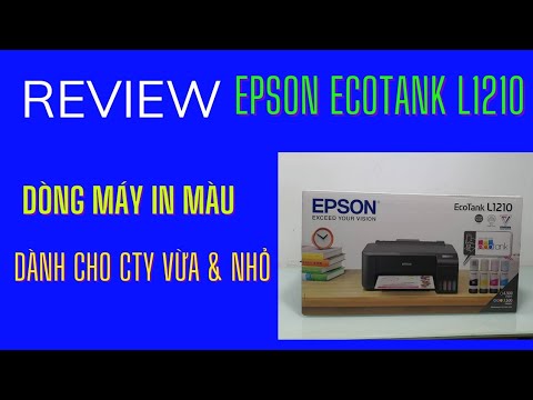 Review máy in phun màu Epson Ecotank L1210 phù hợp cho công ty vừa và nhỏ