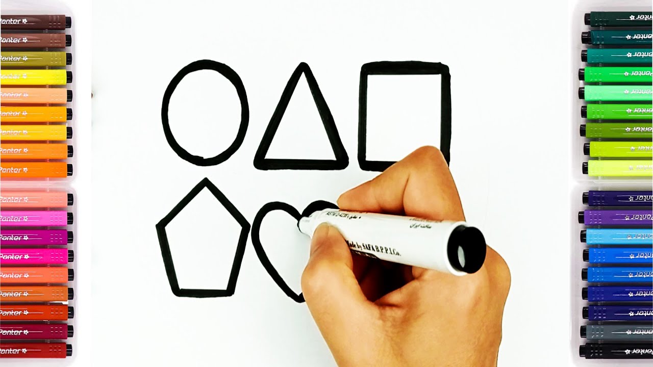 Bolalar uchun geometrik shakllarni qanday chizish mumkin? How to draw ...