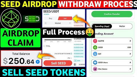 SEED Coin Listed | Seed Airdrop Claim And Withdraw Full Process | Seed Airdrop Withdraw | Gas Fee ?