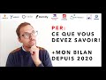 Ce que vous devez savoir sur le per  mon bilan depuis 2020