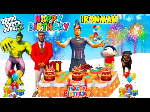 Ironman Birthday Celebration in GTA 5 Hindi | Ironman Birthday Party in GTA 5 | GTA 5 AVENGERS