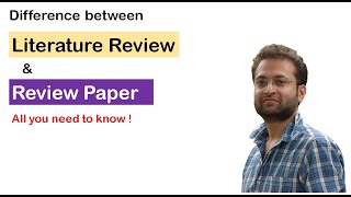 Difference Between Literature Review And Review Paper