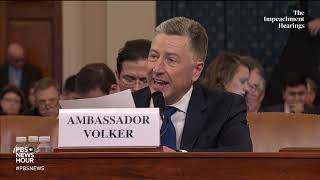 WATCH: Kurt Volker’s full opening statement | Trump's first impeachment hearings