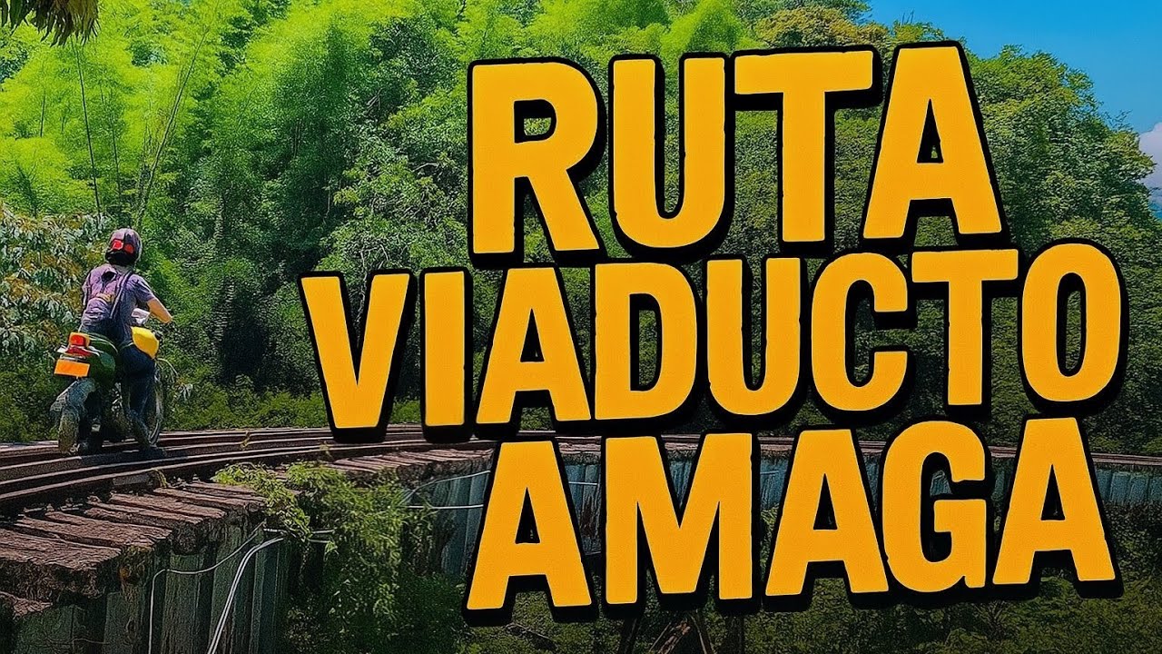 “Si te caes, MUERES 😱 La mejor ruta cerca de Medellín (Viaducto de Amagá)” VSTROM 160