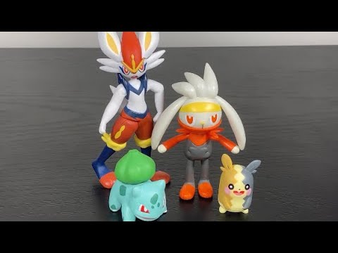 Jakks Pacific Pokemon Battle Figures Cinderace, Raboot, Morpeko