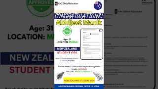 NZ Study Visa Approved | Construction Project Management | Massey University | JULY 2026 Intake