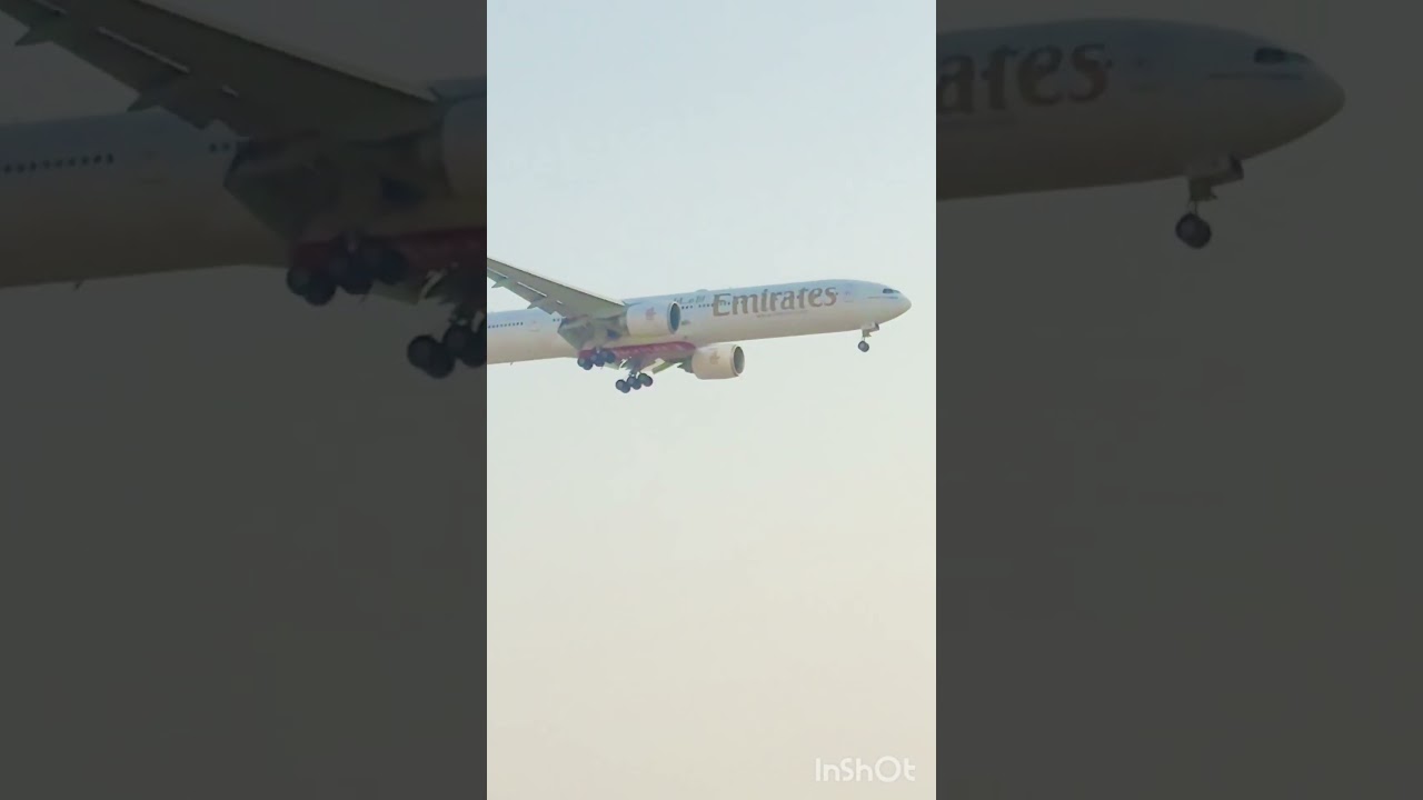 Emirates Boeing 777-300ER Landing in Style | Stunning Touchdown in 4K