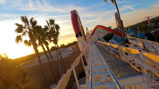 Golden Hour Front Row POV on the Incredicoaster at Disney California Adventure | Disneyland Resort