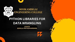PYTHON LIBRARIES FOR DATA WRANGLING | MCE