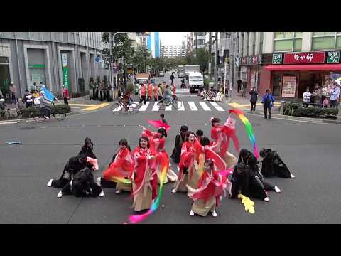 "風魅彩" 《金魚姫》、1回目@2018 亀戸ホコ天ソーラン祭り