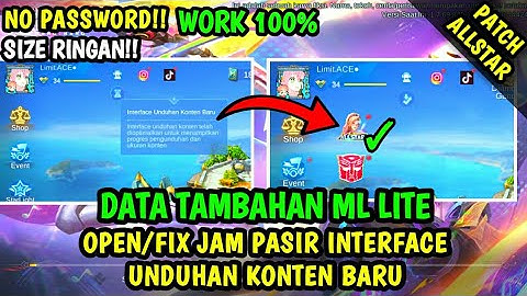 Data Fix Jam Pasir Interface Unduhan Konten Baru Patch Ducati | Data Tambahan ml lite