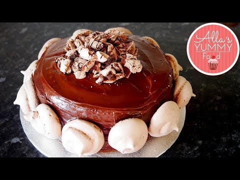 Double Chocolate Cake with Meringues | Chocolate Cake Recipe