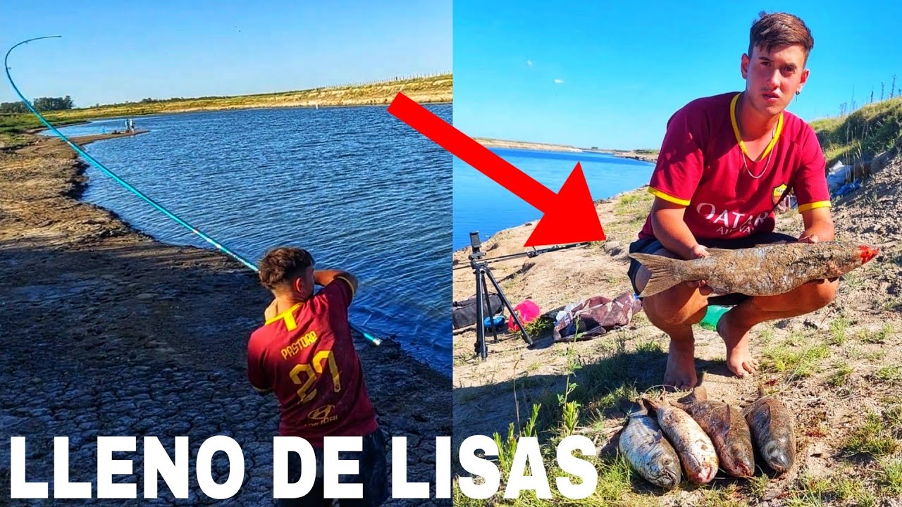 TERRIBLE pesca de LISAS en el Rio Salado 🎣 Como pescar lisas - Pesca rio salado