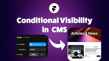 Conditional Visibilty in Framer for CMS