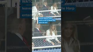 Melania Trump's swift exit sparks questions #MelaniaTrump #Trump #PoliticalDrama