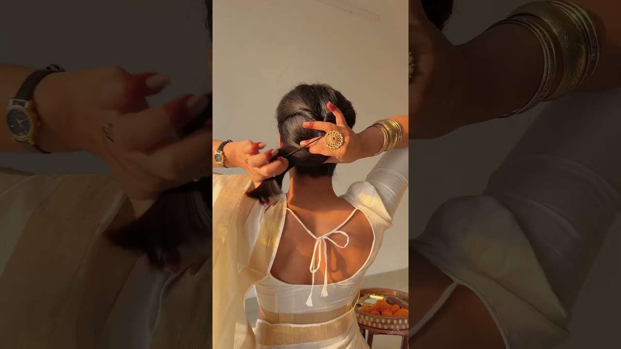 Easy & Simple short hair hairstyle for wedding| 