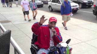 Phillies Singing Wheelchair Guy (April 14, 2012)