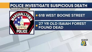Man found dead in Marshalltown police call it suspicious