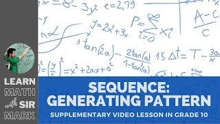 Sequence: Generating Pattern (MELC Quarter 1, Week 1 and 2)