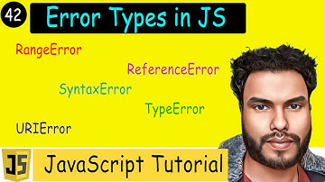 #42 Error Types in JS | RangeError, ReferenceError, SyntaxError, TypeError, and URIError Explained