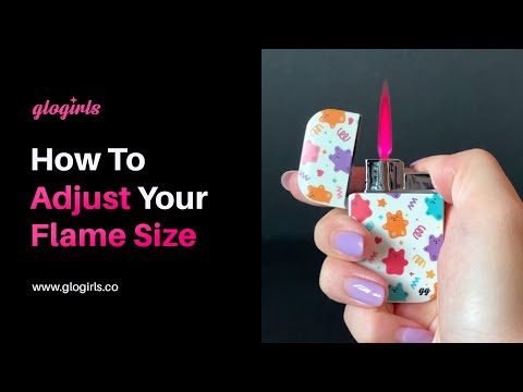 Tutorial: How To Adjust The Flame Size Of Your Torch Lighters #glogirlsofficial #lighters #tutorial