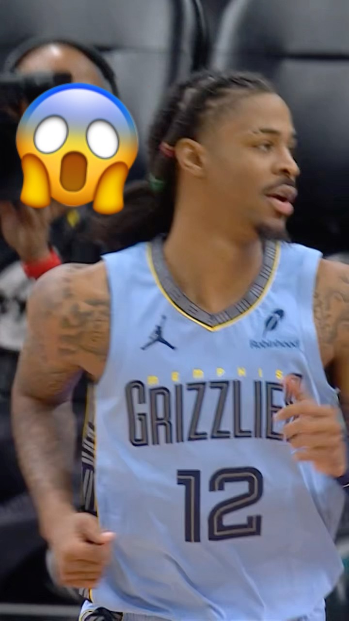 Ja switches hands mid air for the layup