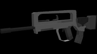 3D Modelling a Famas, French Bullpup Assault Rifle (Blockbench)