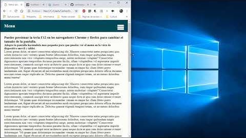 Como hacer un menú de navegación adaptable a dispositivos móviles (Responsive Web Design)