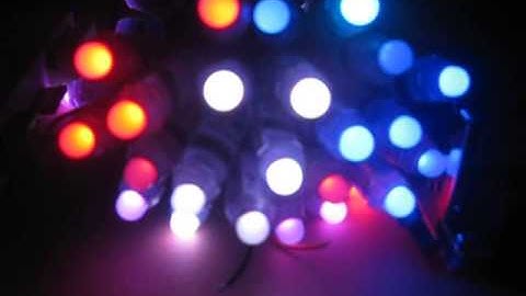 WS2801 RGB led pixel light .AVI