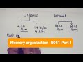 #memory organization #8051 ,#microcontroller (Part 1)