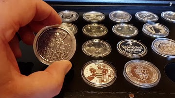 Heavy duty Gold or Silver display box