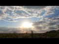 Gold Canyon, Arizona Sunset Time Lapse With A Little Rain -- March 10th, 2021