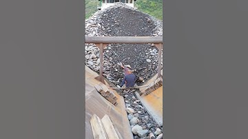 Barge unloading | Satisfying VIdeo | Relaxing video  #excavator#barge #ship #automobile