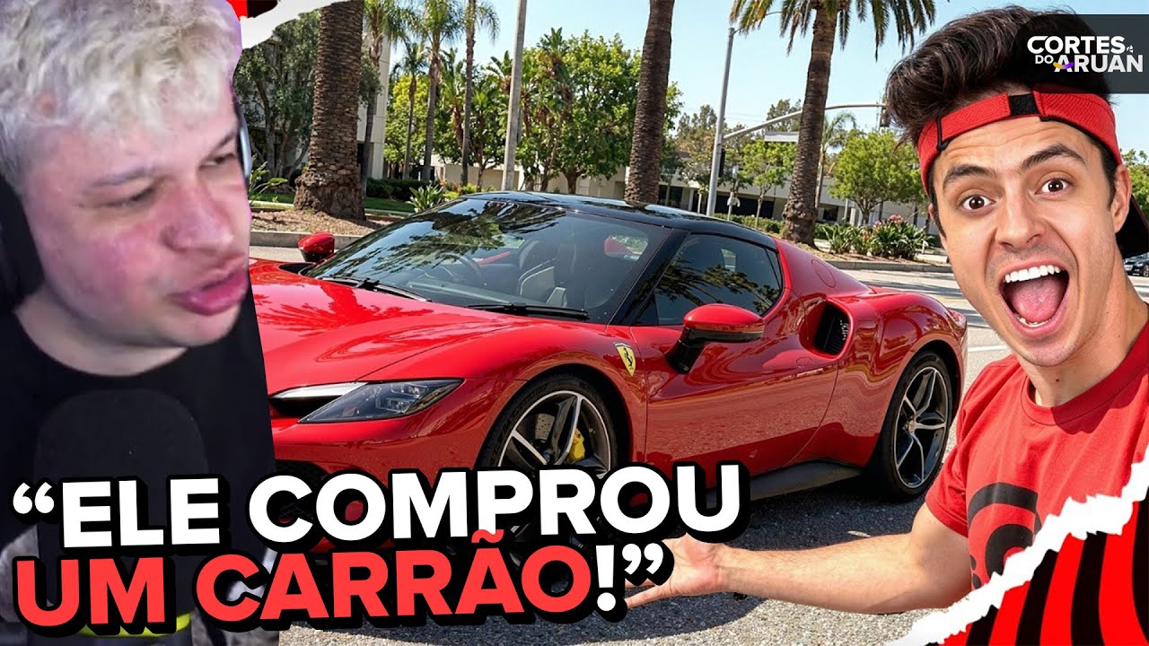 🚨 ENALDINHO COMPROU UMA FERRARI 296 GTS DE R$5.000.000,00! - Cortes do Aruan