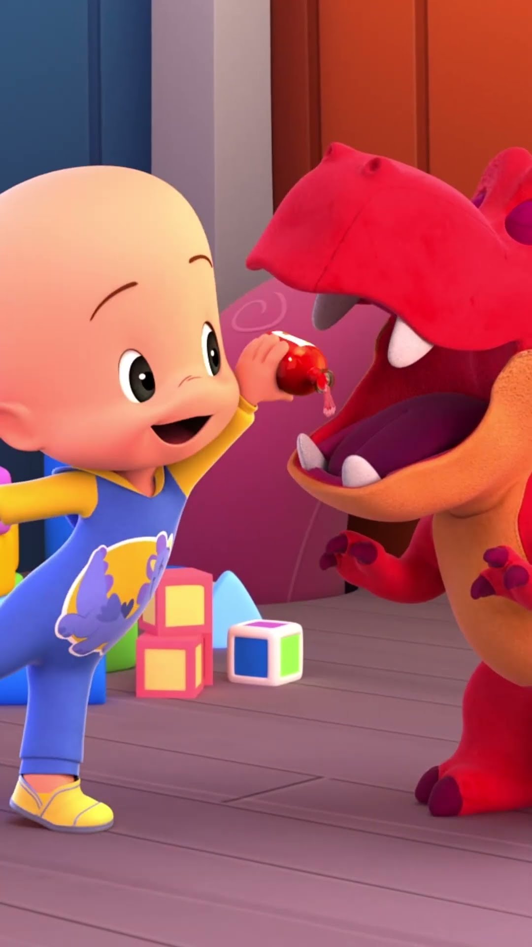 ¡Qué bien! El dinosaurio ya está curado ?? #cuquin #cleoycuquin