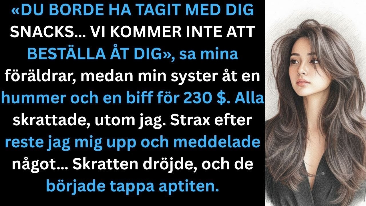 Jag satt vid mina föräldrars 30-årsjubileum, omgiven av 50 gäster, när min mamma sköt en tom tallrik framför mig och sa: "Du borde ha tagit med snacks. Vi beställde ingenting till dig." Hela...