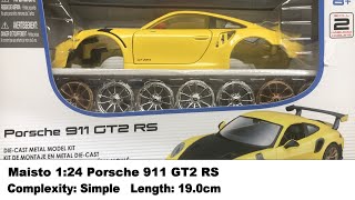 Maisto 1:24 Porsche 911 GT2 RS Kit Review