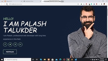 portfolio website with PHP part 1