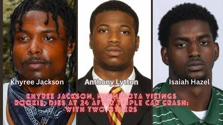 Vikings Rookie Khyree Jackson's Tragic death, with two others in a car crash. @InVideoOfficial