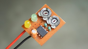 Dual LED Flasher Controller using NE555 IC