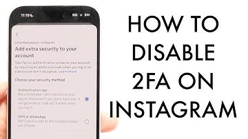 How To Turn Off Two Factor Authentication On Instagram! (2025)