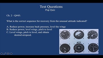 IFR - Lesson 2 - Unusual Attitudes