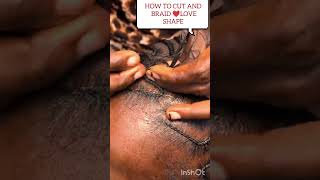 HOW TO CUT LOVE ❤️ SHAPE FOR A STITCH BRAID