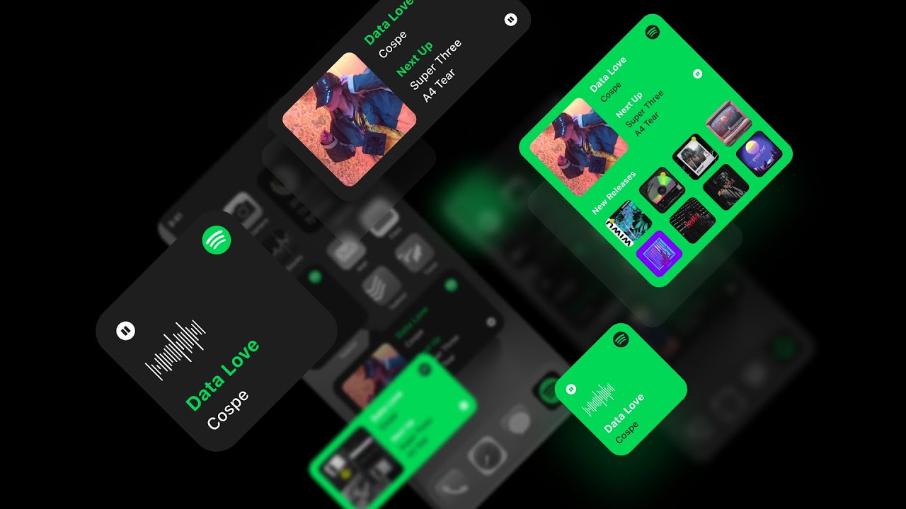 Spotify IOS Widgets UI Design Speed Art YouTube