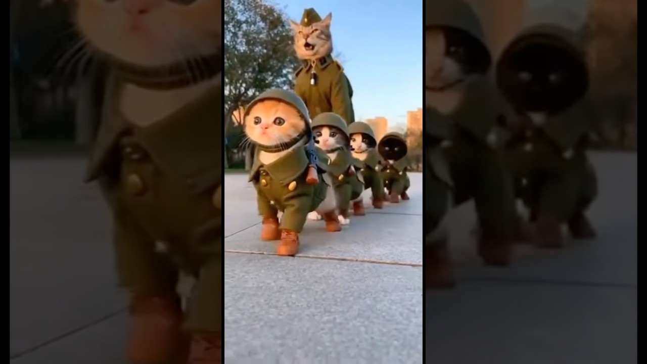 O EXERCITO Mais Fofo da Internet GATINHOS Marchando