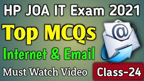 HP JOA IT Class-24 || Most Important MCQs || Email & Internet || Arihant Book MCQs || GK STUDY ||